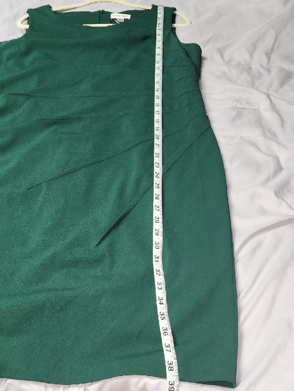 Calvin Klein Emerald Green Sleeveless Sheath Dress - Picture 6 of 6